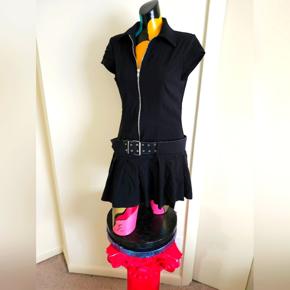 Mall Goth 90's Vintage Black Dress